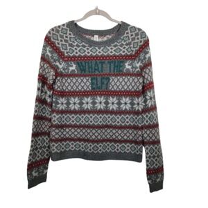 Bethany Mota What the Elf Cute Ugly Christmas Sweater Size Small